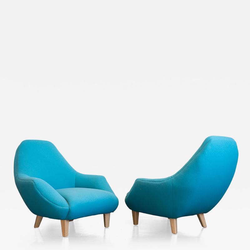 George Smith 2010 George Smith Tom Dixon Club Lounge Chairs a Pair