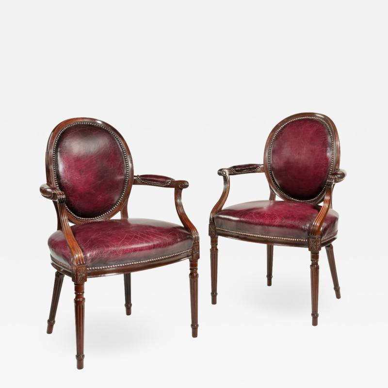  Gill Reigate Two Edwardian mahogany chairs by Gill Reigate