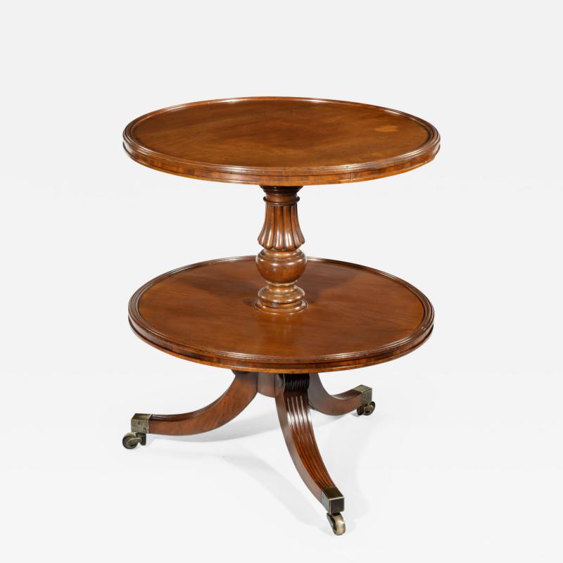  Gillows of Lancaster London A William IV two tier mahogany table attribruted to Gillows