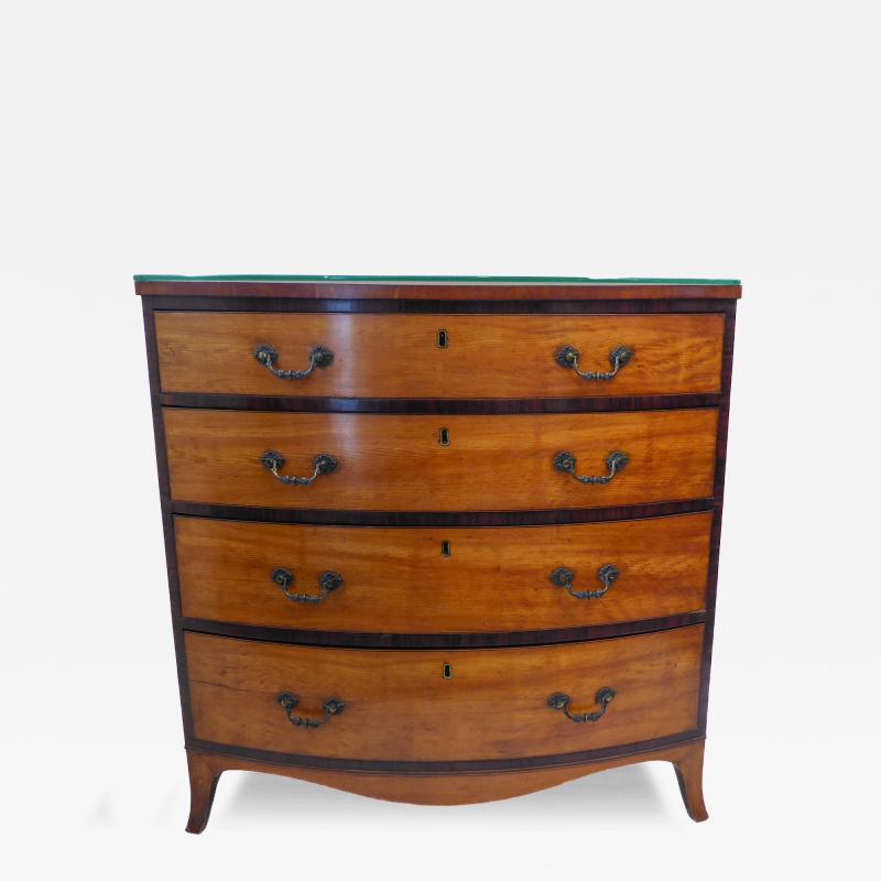  Gillows of Lancaster London George III Satinwood Kingwood Chest of Drawers