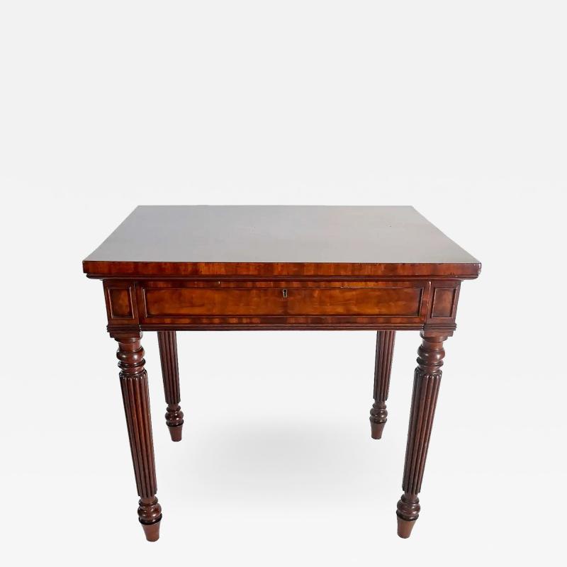  Gillows of Lancaster London Regency Solid Fustic Mahogany Side Table by Gillows of Lancaster London