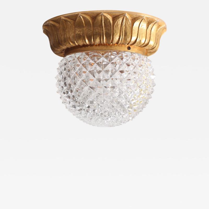  Glash tte Limburg 1 of 10 Glass Flush Mounts or Sconces on Gold Plated Base by Glashu tte Limburg