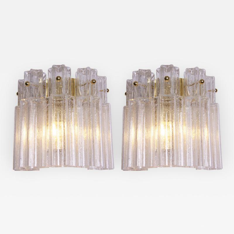  Glash tte Limburg Pair of Glash tte Limburg 3141 Wall Sconces in Handblown Glass