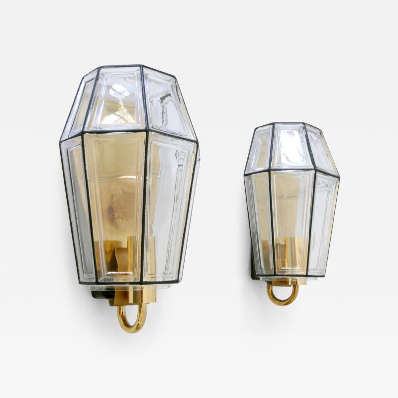  Glash tte Limburg Set of Two Mid Century Modern Sconces or Wall Fixtures by Glash tte Limburg