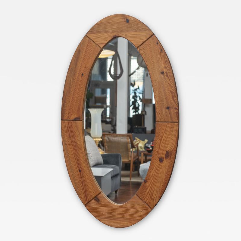  Glasm ster Large Scandinavian Modern Oval Wall Mirror by Markaryd