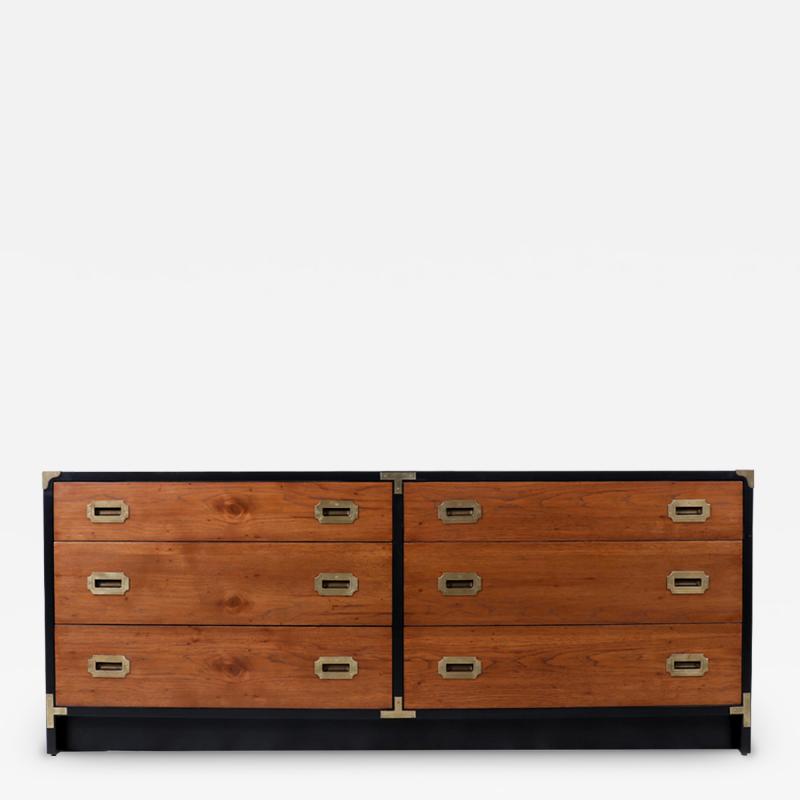  Glenn of California Mid Century Modern Dresser with Brass Accents by Glenn of California