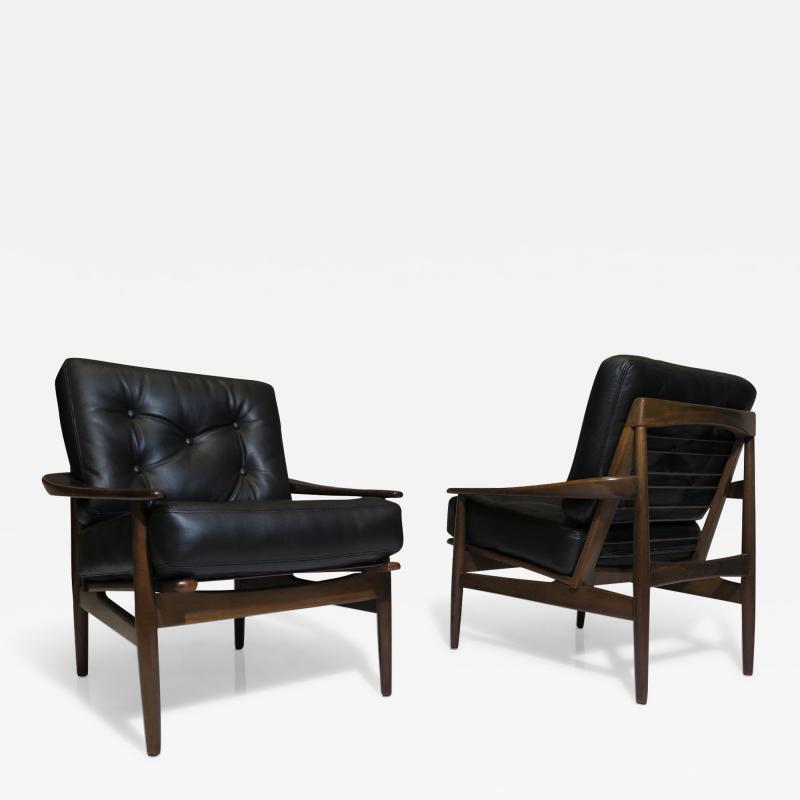  Glostrup Mobelfabrik Mid Century Lounge Chairs by Grete Jalk for Golstrup