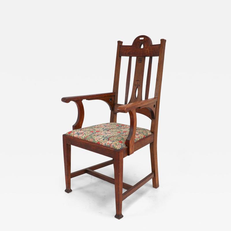  Goodall Lamb Heighway Ltd Manchester Goodall Lambs Heighway of Manchester An Arts Crafts Oak Armchair