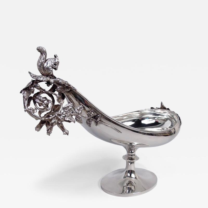  Gorham Manufacturing Co Gorham Victorian Classical Sterling Silver Squirrel Centerpiece Bowl