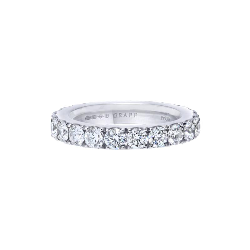  Graff Graff Platinum Round Diamond 3 1mm Wide 2 00cttw Eternity Band
