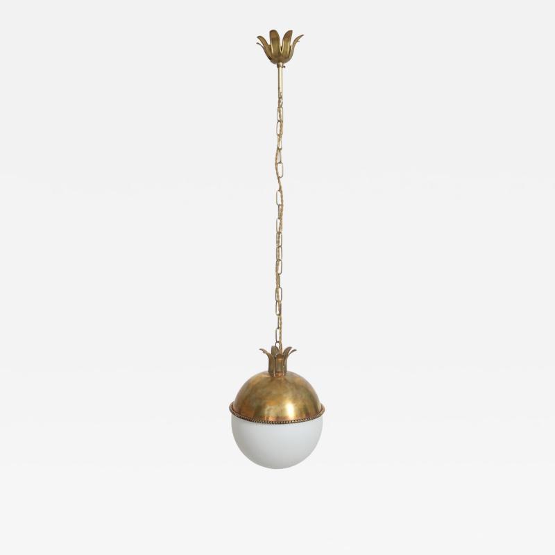  Granada 30cm brass and opaline ceiling lamp Barracuda edition 