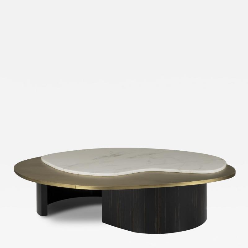  Greenapple Modern Landscape Coffee Table Calacatta Marble Handmade in Portugal Greenapple