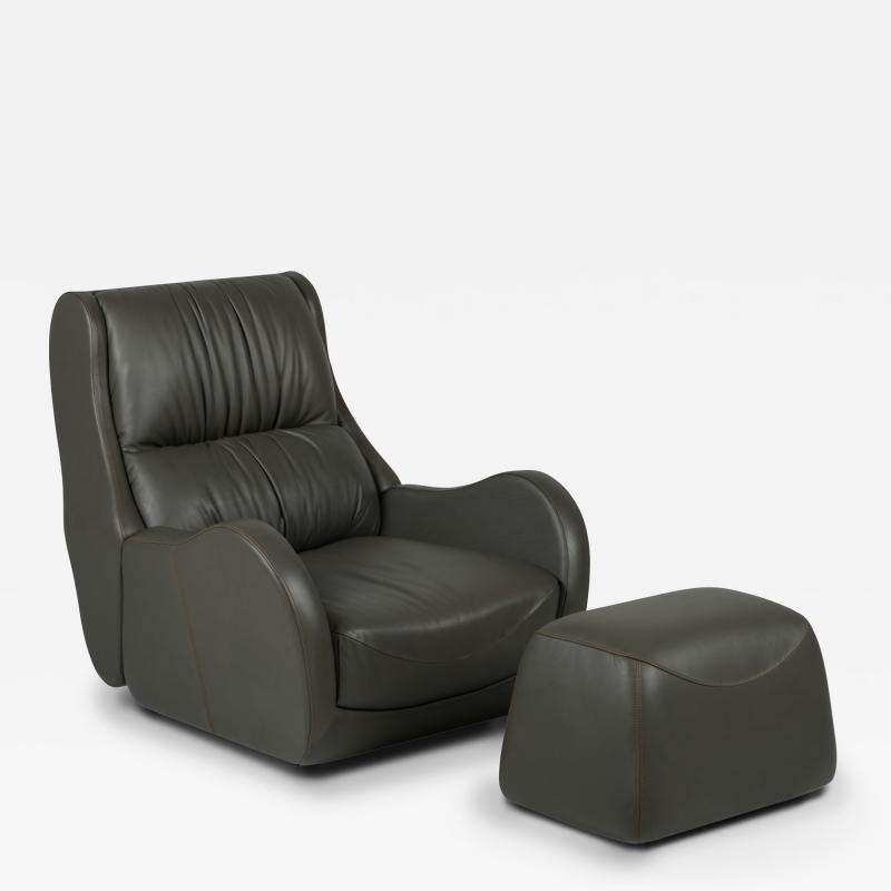  Greenapple Modern Leather Capelinhos Lounge Chair Armchair Handmade Portugal Greenapple
