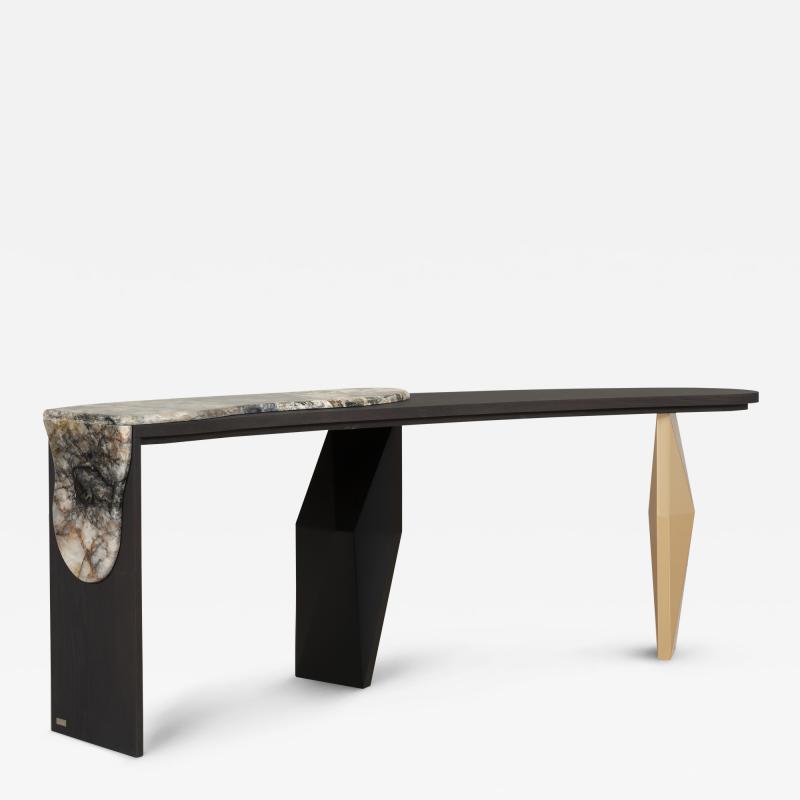  Greenapple Modern Menir Console Table Patagonia Stone Handmade in Portugal by Greenapple