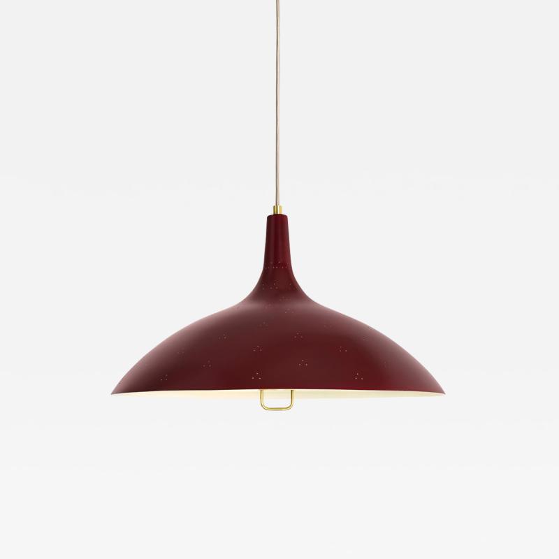  Gubi Paavo Tynell 1965 Pendant Lamp in Red