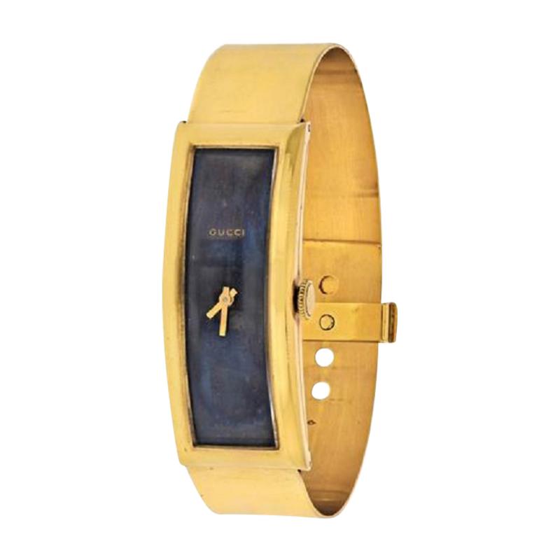  Gucci GUCCI CIRCA 1970S 18K YELLOW GOLD VINTAGE RECTANGULAR WATCH