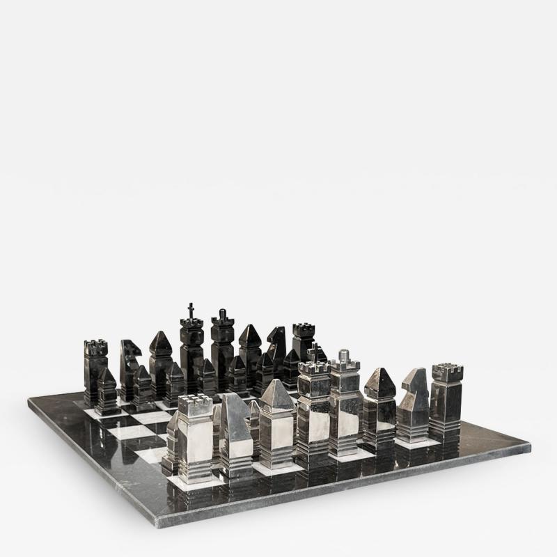 Gucci Vintage Gucci Italian Designer Chess Set in Original Traveling Case 