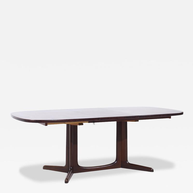 Gudme Mobelfabrik Gudme Mobelfabrik Mid Century Danish Rosewood Expanding Dining Table with 1 Leaf
