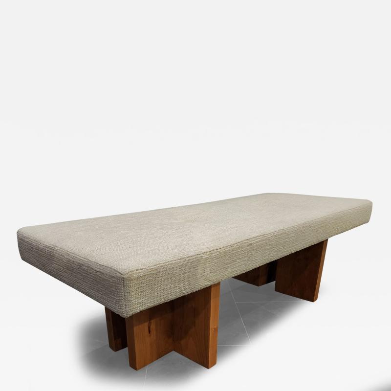  Gueridon Custom made Gueridon Bench COM Upholstery Choice of Wood Stain Made in USA 