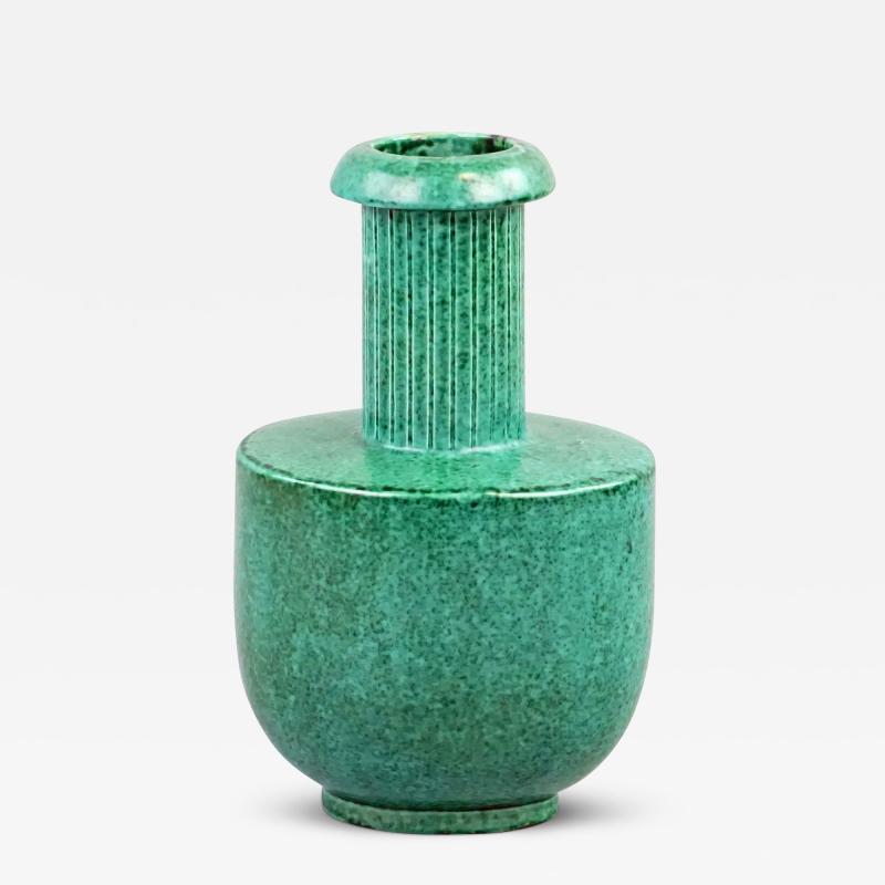  Gustavsberg Funcitionalist Vase in Copper Oxide Glaze by Wilhelm Kage