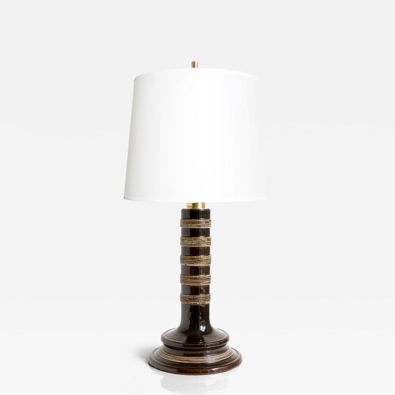  Gustavsberg Studio SYLVIA LEUCHOVIUS CERAMIC LAMP FOR GUSTAVSBERG SWEDEN 1960S