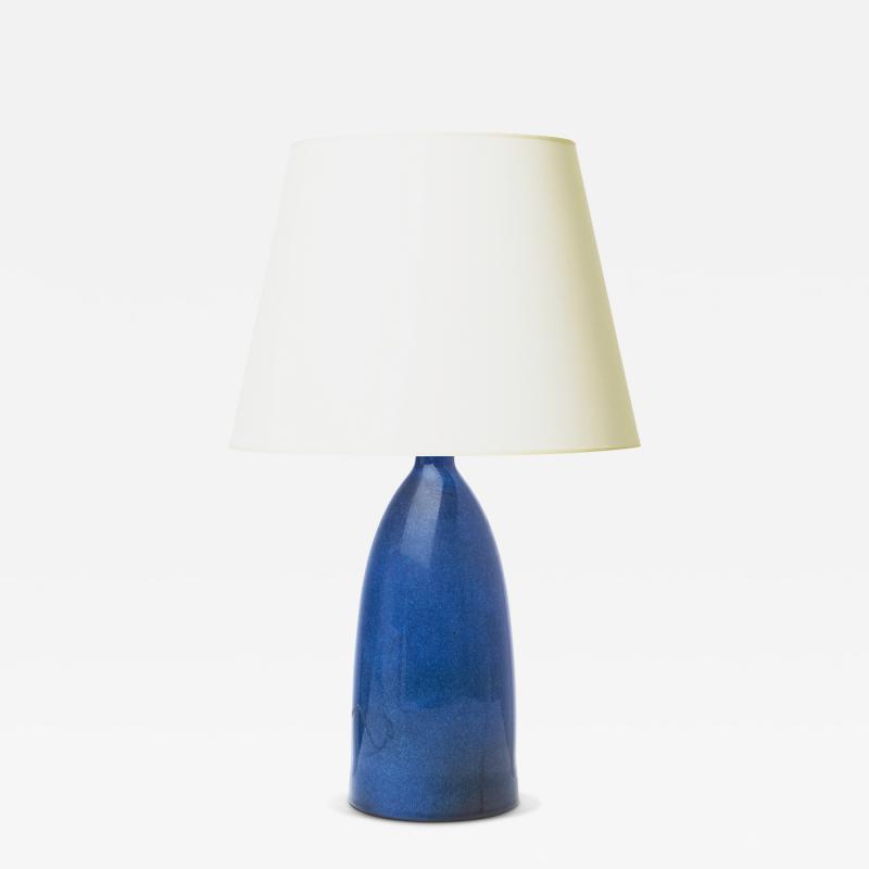  Gustavsberg Studio Table lamp in Lagun Glaze by Sven Jonson for Gustavsberg Studio