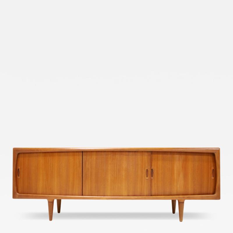  H P Hansen Vintage Sculptural Danish Teak H P Hansen Sideboard Credenza