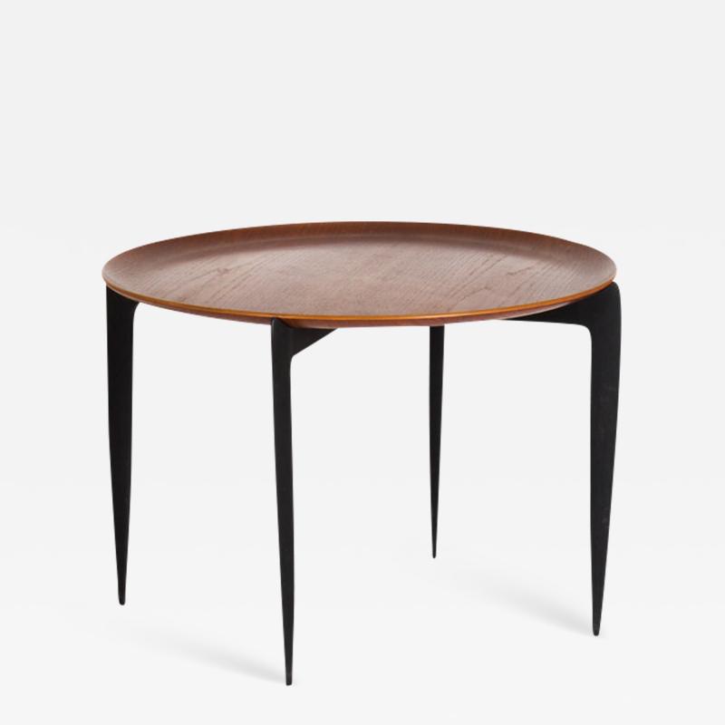  H Willumsen S A Engholm Circular tray table by Engholm Willumsen for Fritz Hansen Denmark 1958