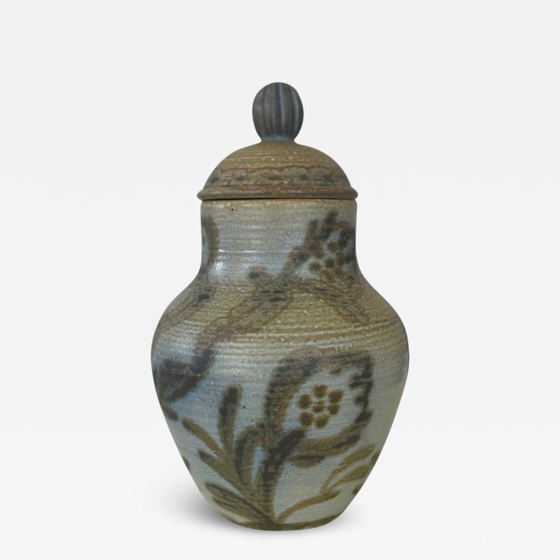  H gan s Art Deco Lidded Vase by Edgar B ckman for H gan s Keramik