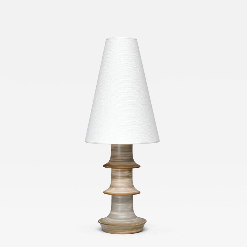  H gan s Keramik H gan s Glazed Ceramic Table Lamp Fagerhults Belysning Sweden 1960s