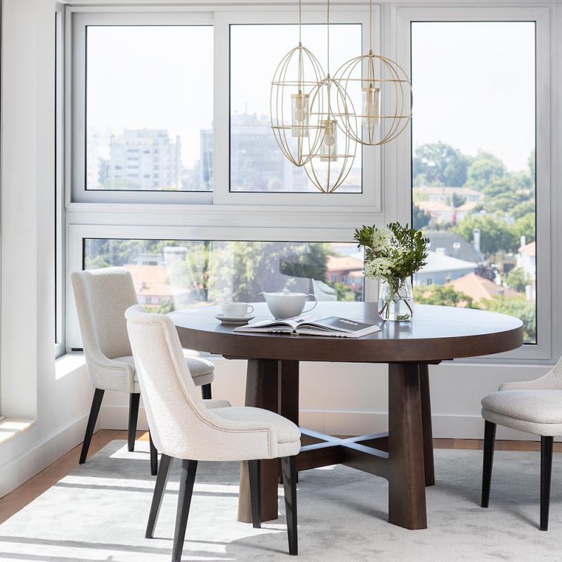 HAMILTON CONTE RAFAELA ROUND DINING TABLE