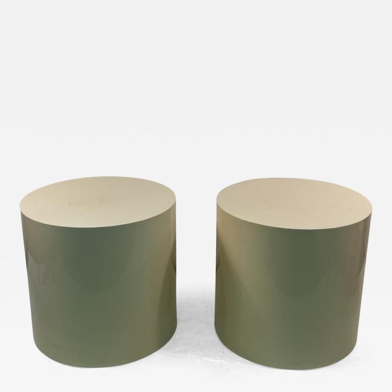  Habitat MODERN PAIR OF DRUM TABLES BY TERRENCE CONRAN FOR HABITAT