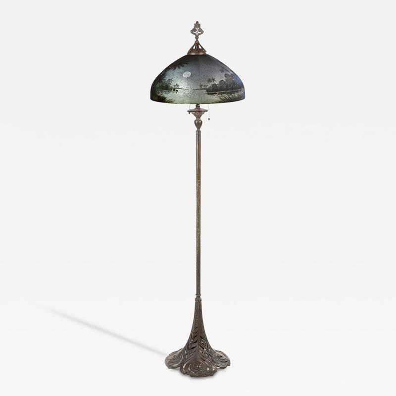  Handel Co Handel Peacock Floor Lamp