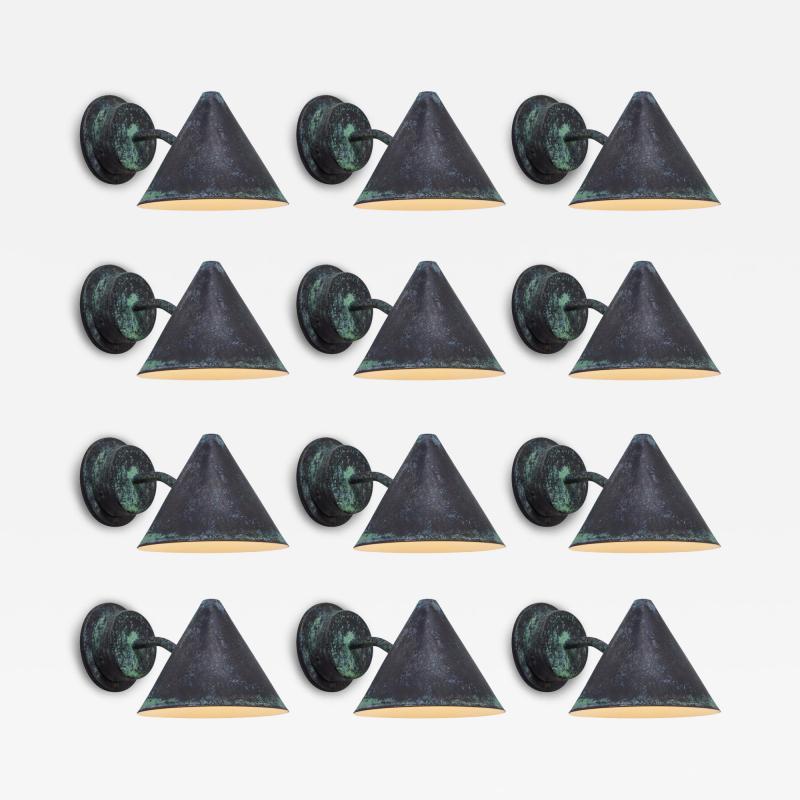  Hans Agne Jakobsson Hans Agne Jakobsson Mini Tratten Darkly Patinated Outdoor Sconce