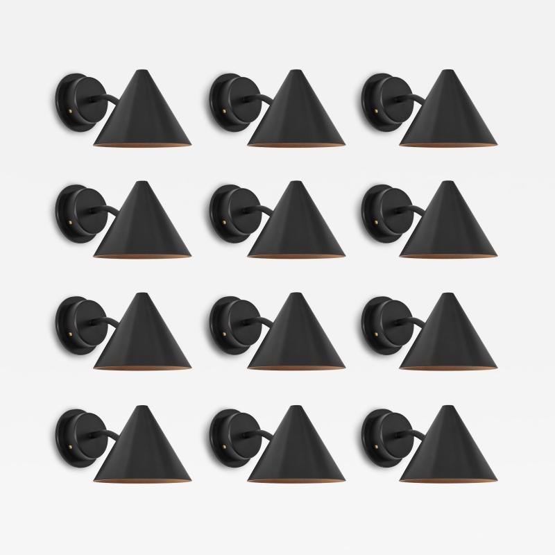  Hans Agne Jakobsson Hans Agne Jakobsson Mini Tratten Outdoor Sconce in Black