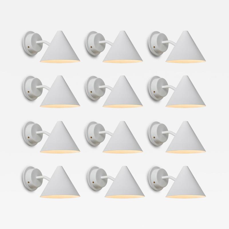  Hans Agne Jakobsson Hans Agne Jakobsson Mini Tratten Outdoor Sconce in White