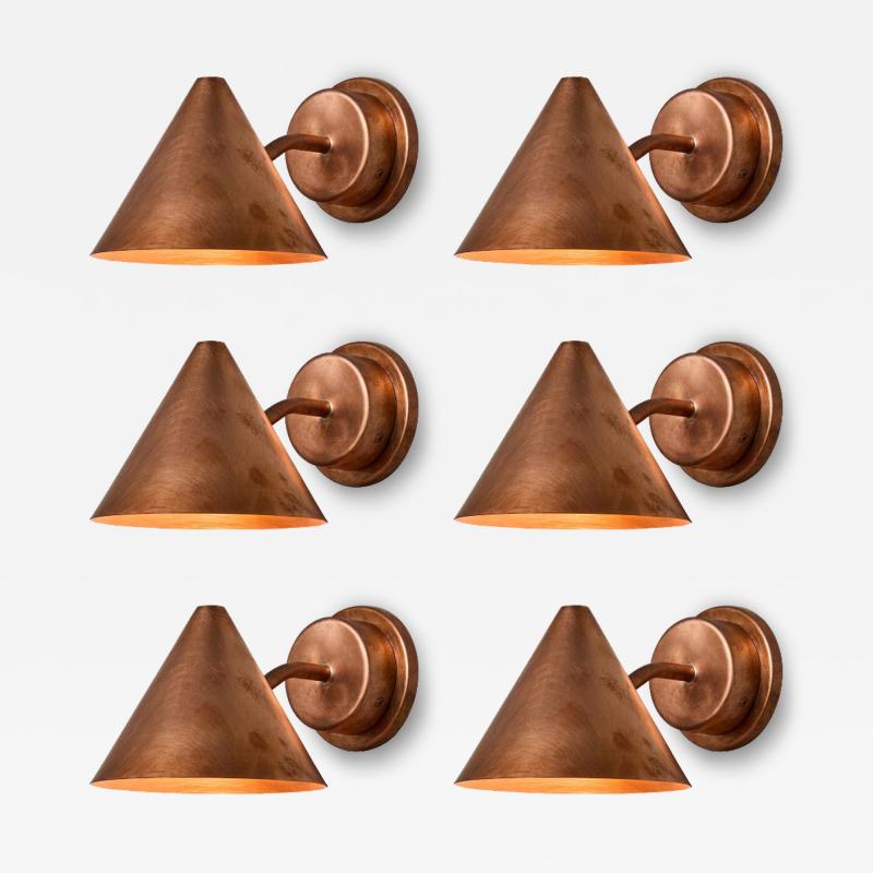  Hans Agne Jakobsson Hans Agne Jakobsson Mini Tratten Raw Copper Outdoor Sconce