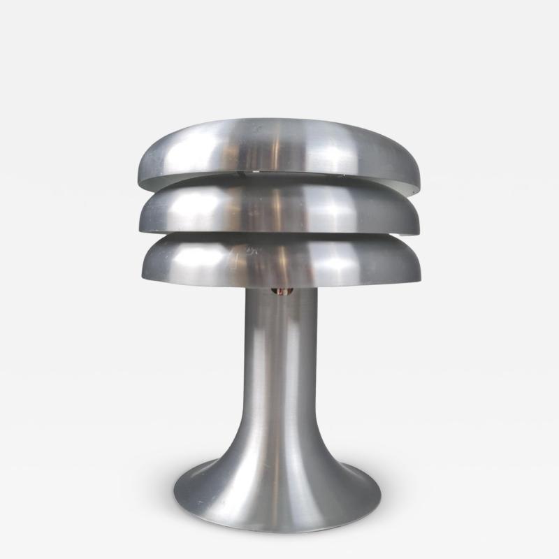  Hans Agne Jakobsson Hans Agne Jakobsson Table Lamp Model BN25 in Aluminum Markaryd 1960s