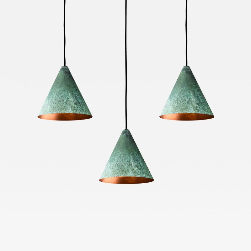  Hans Agne Jakobsson Hans Agne Jakobsson Verdigris Patinated Tratten Pendant