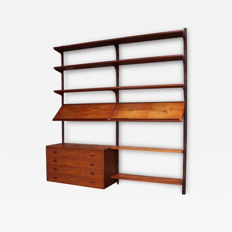  Hansen Guldborg Danish Modern Teak and Rosewood Wall Unit Wall by Rud Thygesen Johnny S rensen