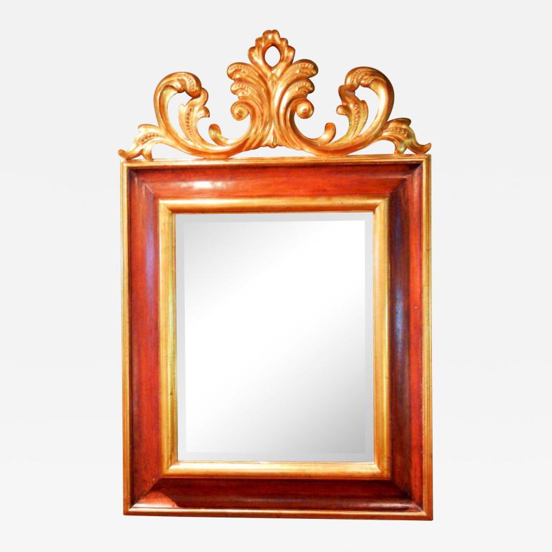  Harrison Gil Large Carved and Gilt Mahogany Mirror by Harrison Gil later Christopher Guy 