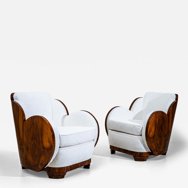  Harry Lou Epstein Furniture Co Pair of Cloud Lounge Chairs by Harry and Lou Epstein United Kingdom 1920s