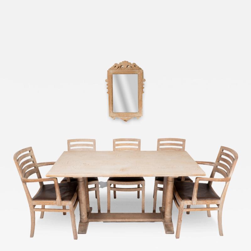  Heal s Heals Heal Son Ltd Heals Limed Oak Tilden Dining Table with Eight matching Chairs matching Mirror