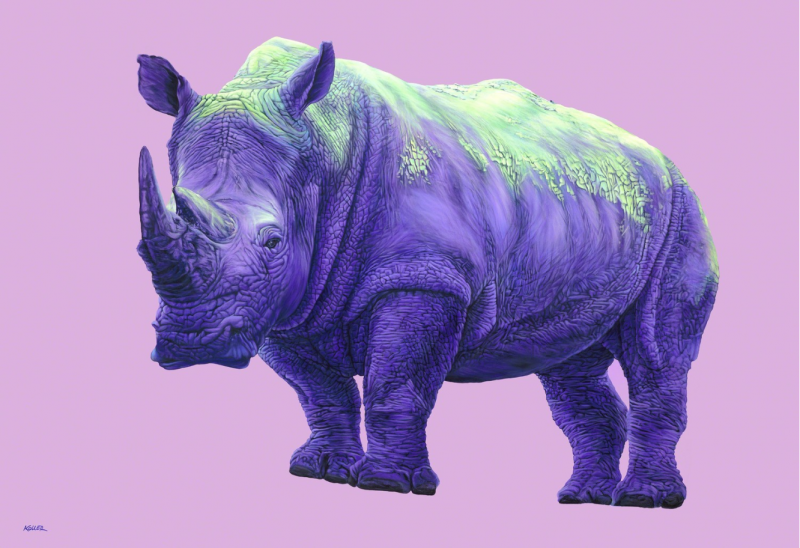  Helmut Koller Purple Rhinoceros 2010