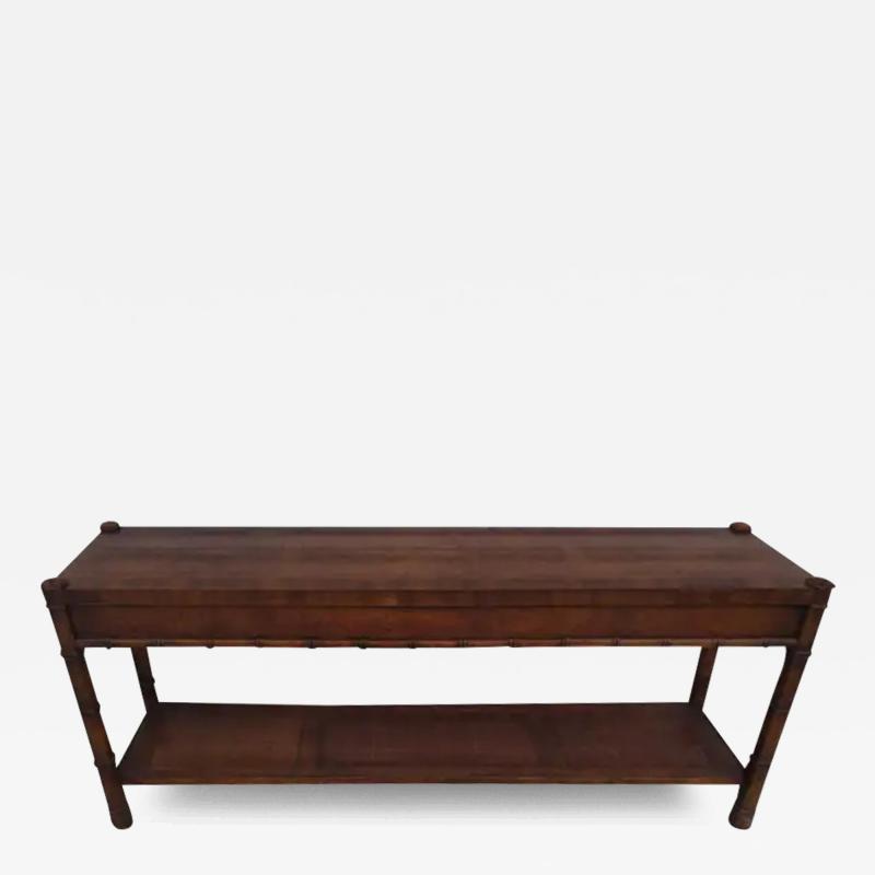 Heritage Furniture Heritage Furniture Faux Bamboo and Cane Console
