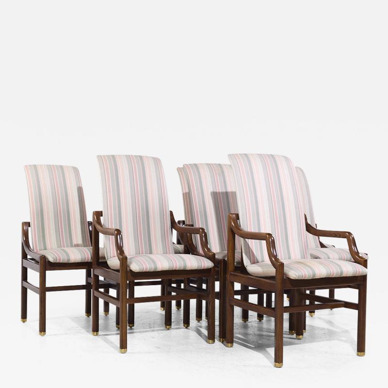  Heritage Henredon Henredon Heritage Mid Century Walnut Dining Chairs Set of 8