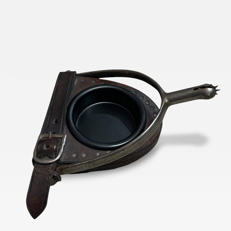  Herm s 1960s Stitched leather ashtray by Herm s