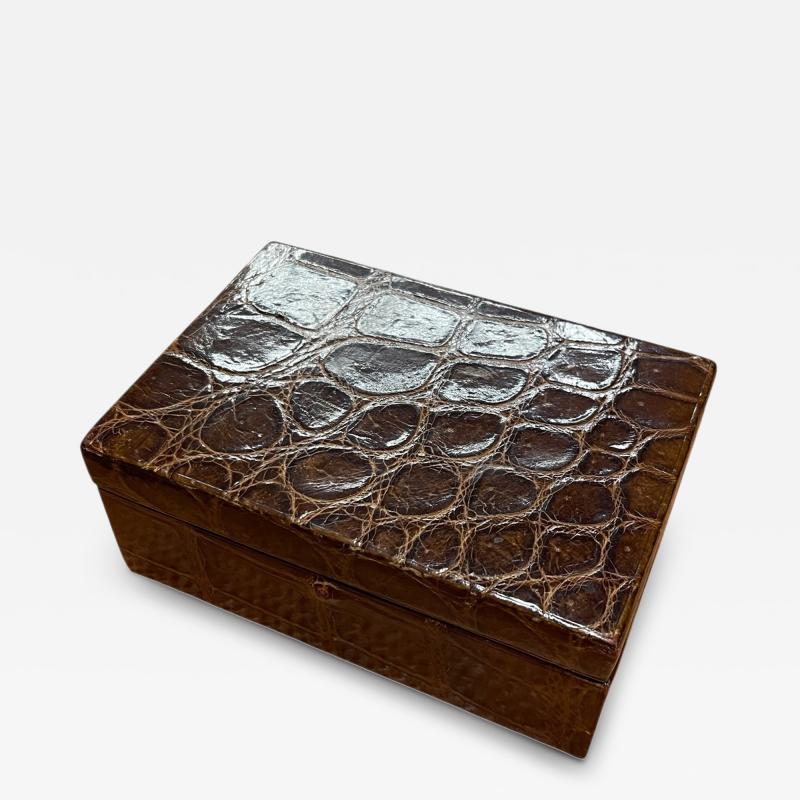  Herm s 1970s Crocodile box by Herm s