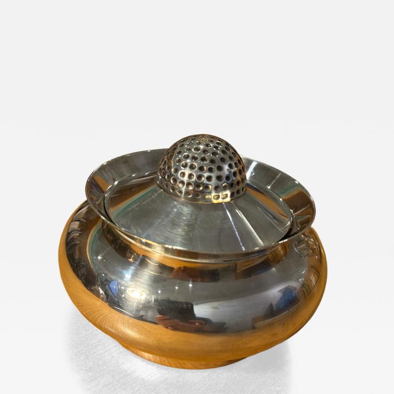  Herm s 1970s Silver Plated Golf Ashtray by Herm s
