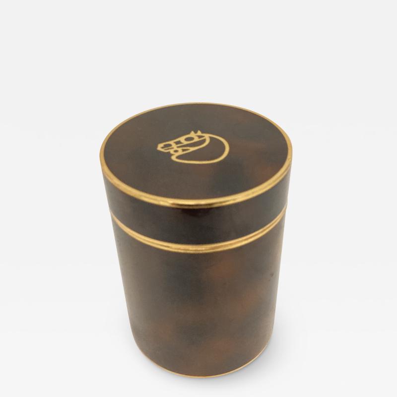  Herm s 1970s lacquered brass boxe by Herm s